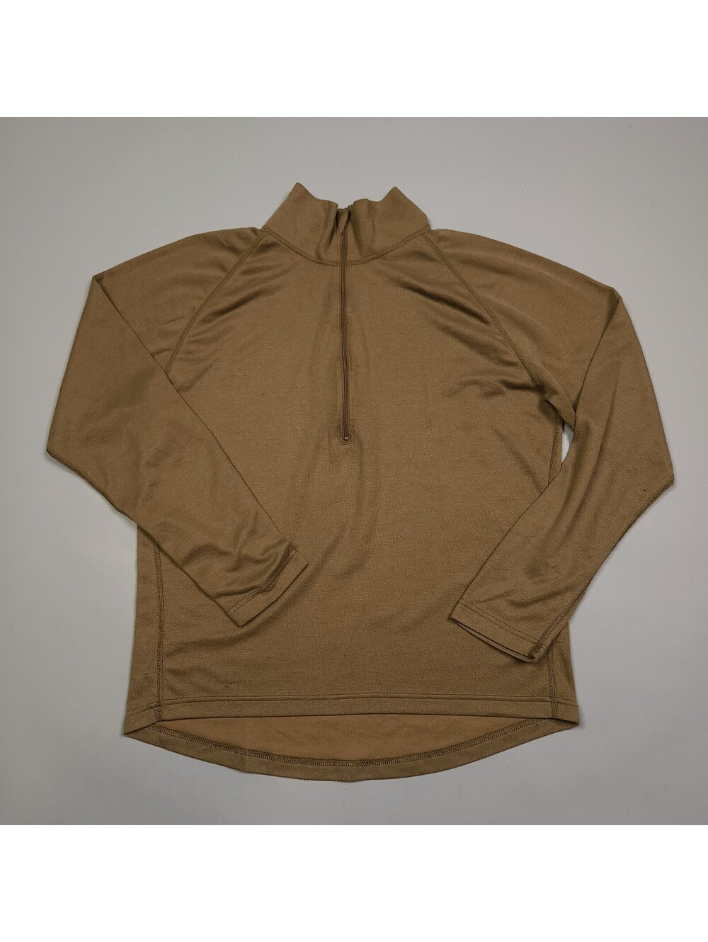 Halys Pcu Level 1 1/4 Zip Brown Military Pullover Shirt Large
